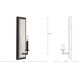Galloway 1 Light Matte Black Wall Bracket Wall Light