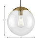 Atwell 1 Light 10 inch Brushed Bronze Pendant Ceiling Light, Medium