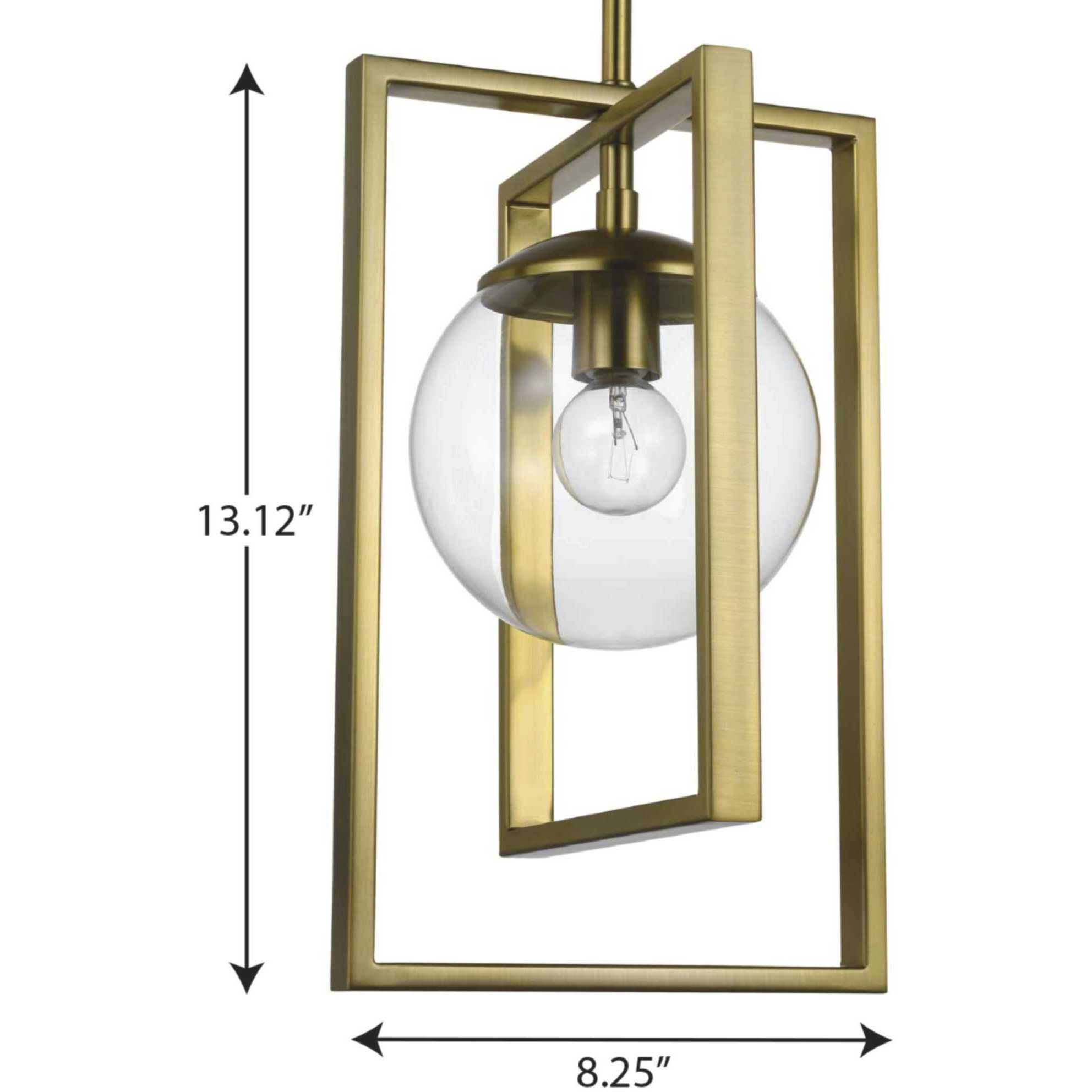 Atwell 1 Light 8 inch Brushed Bronze Pendant Ceiling Light