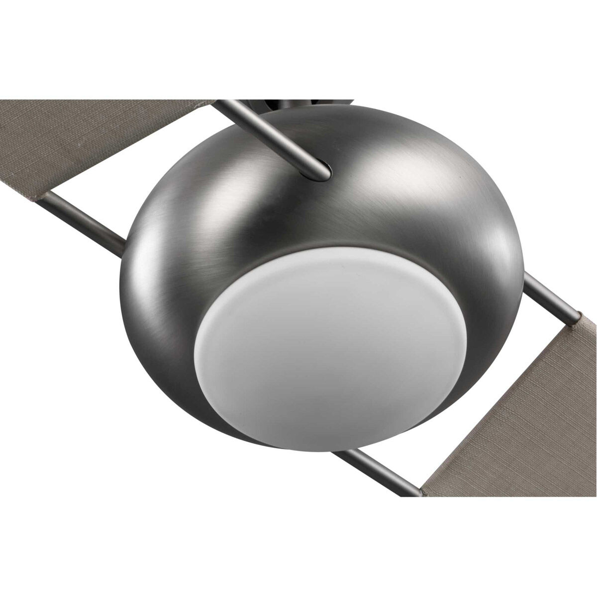 Edisto 54 inch Antique Nickel with Oatmeal Blades Indoor/Outdoor Ceiling Fan, Progress LED