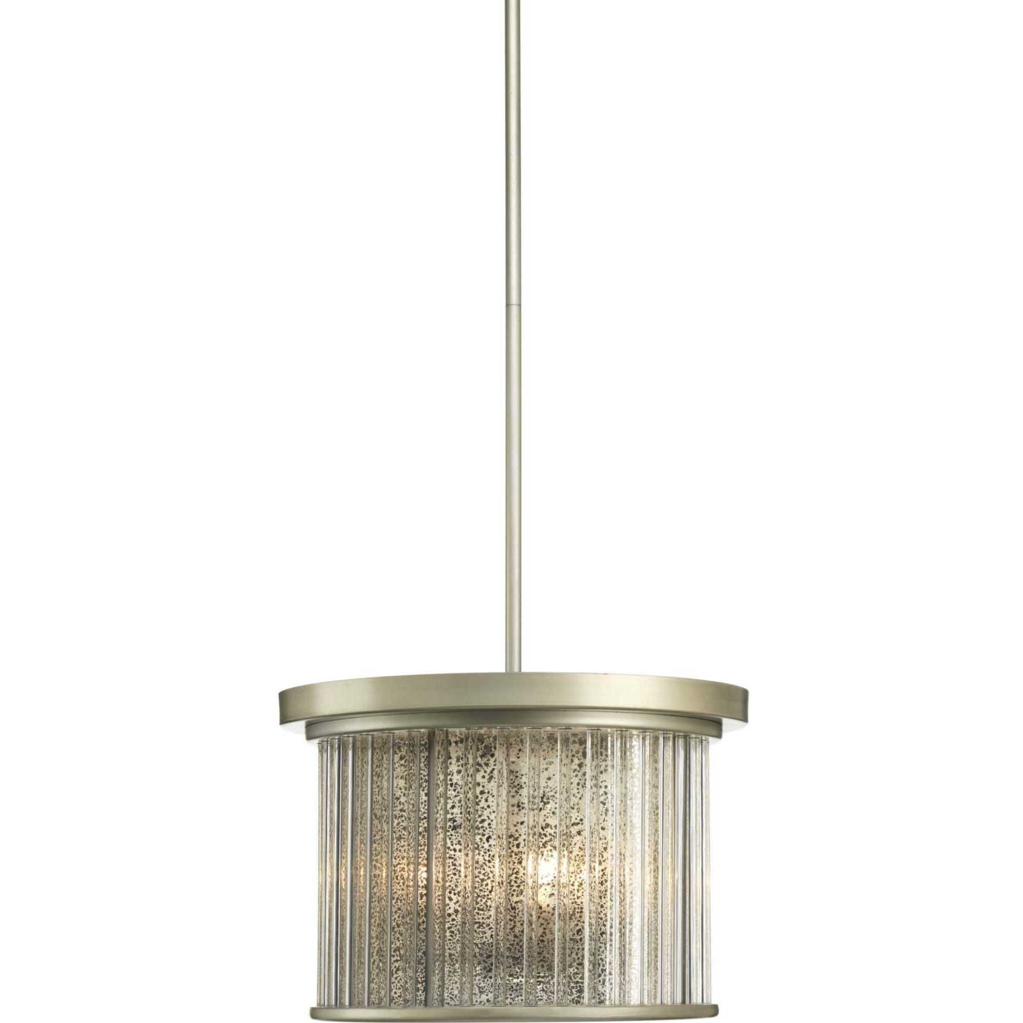 Point Dume™ Sequit Point 3 Light 14 inch Antique Nickel Semi-Flush Convertible Ceiling Light, Design Series