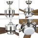 Byars 54 inch Brushed Nickel with Chestnut/American Walnut Blades Ceiling Fan