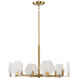 Rae 6 Light 26.88 inch Brushed Bronze Chandelier Ceiling Light, Design Series