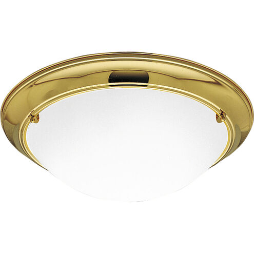 Eclipse 3 Light 19 inch Polished Brass Close-to-Ceiling Ceiling Light