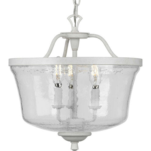 Bowman 3 Light 14 inch Cottage White Semi-Flush Mount Convertible Ceiling Light