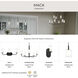 Mack 4 Light 31.5 inch Matte Black Vanity Light Wall Light