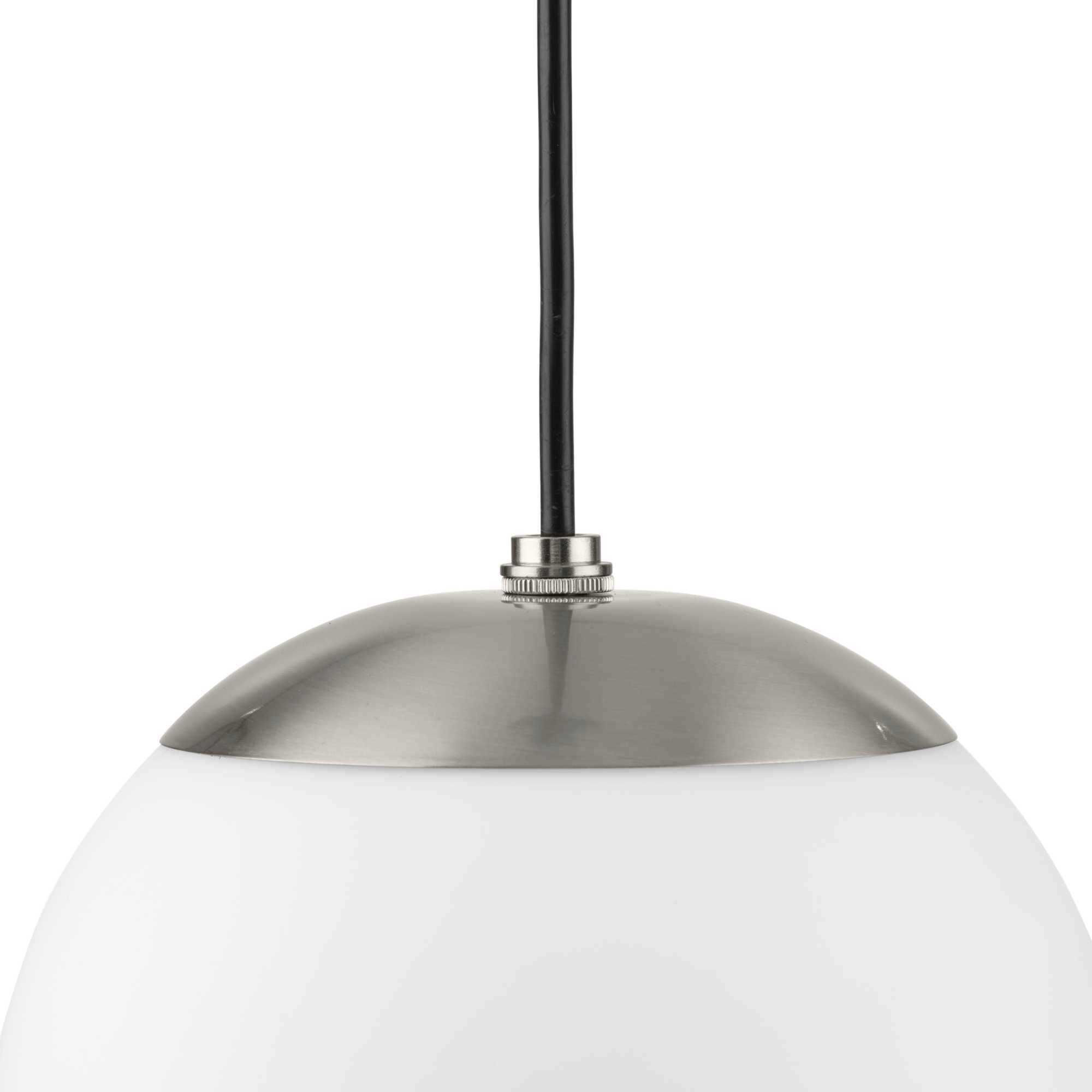 Atwell 1 Light 8 inch Brushed Nickel Pendant Ceiling Light, Small