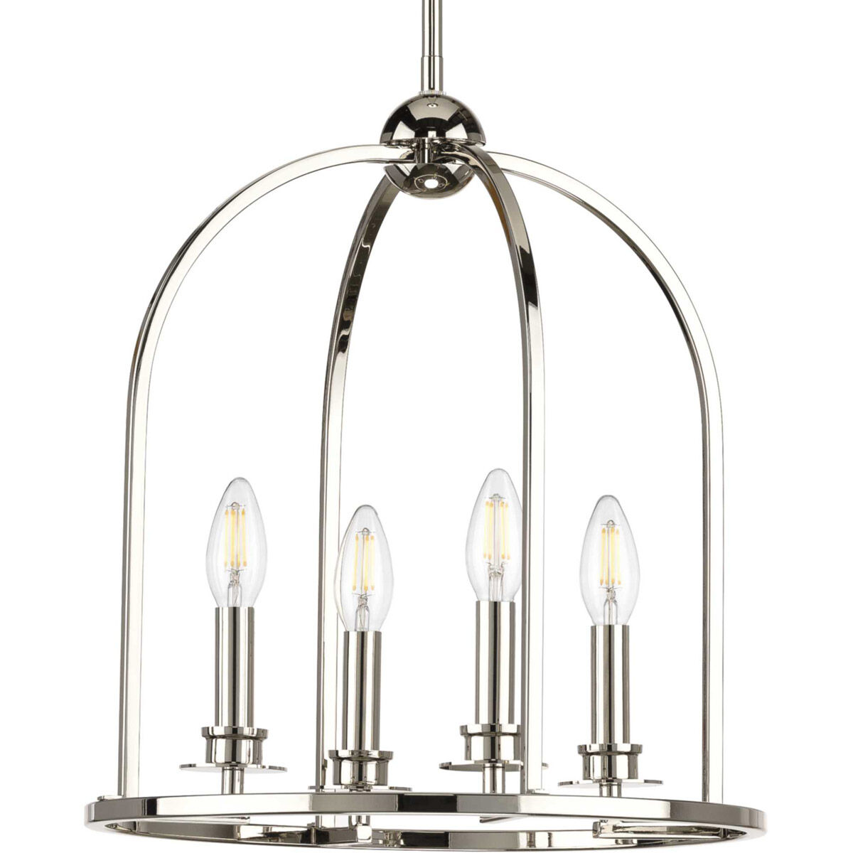 Seneca 4 Light 15 inch Polished Nickel Pendant Ceiling Light