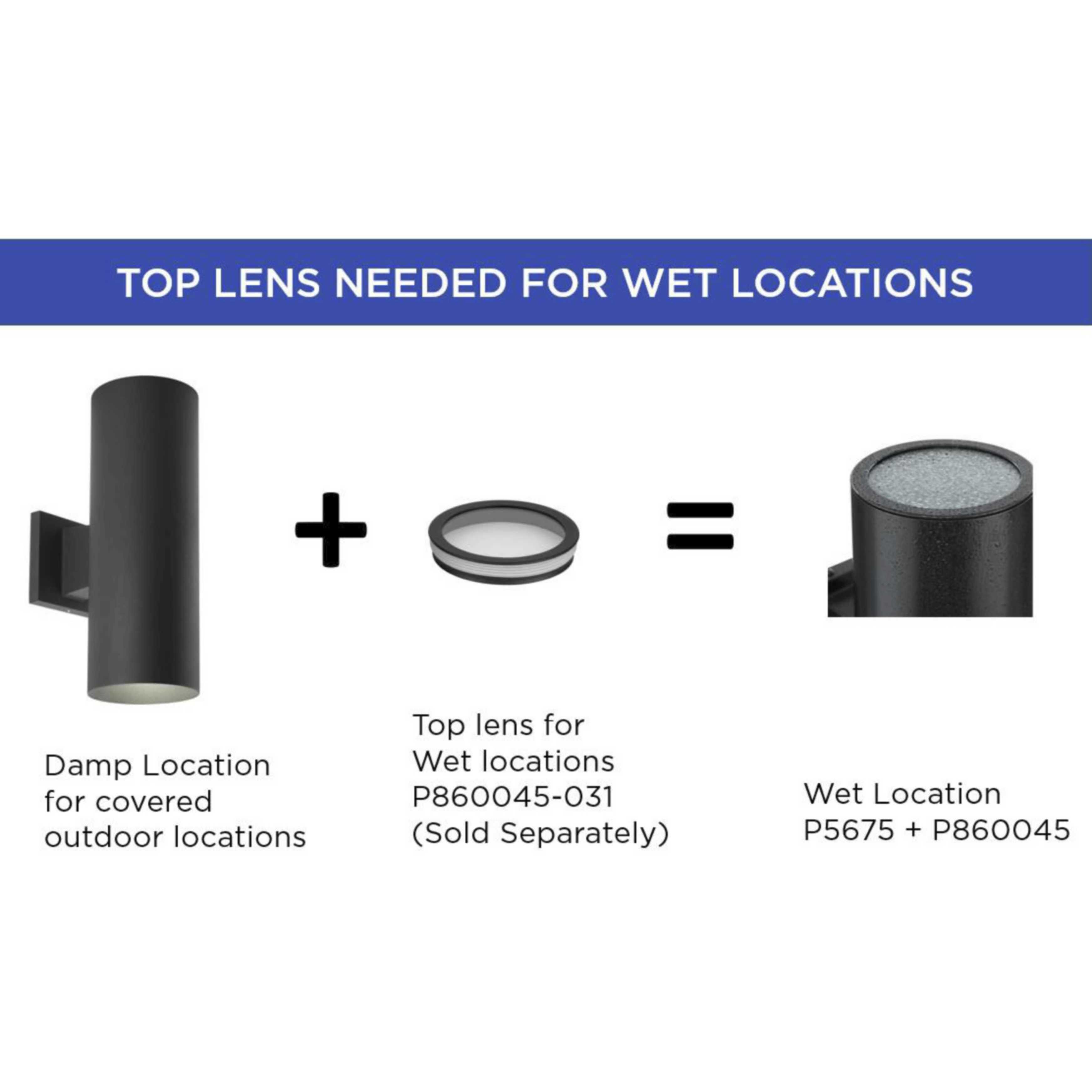 Cylinder Lens Black Round Cylinder Cover