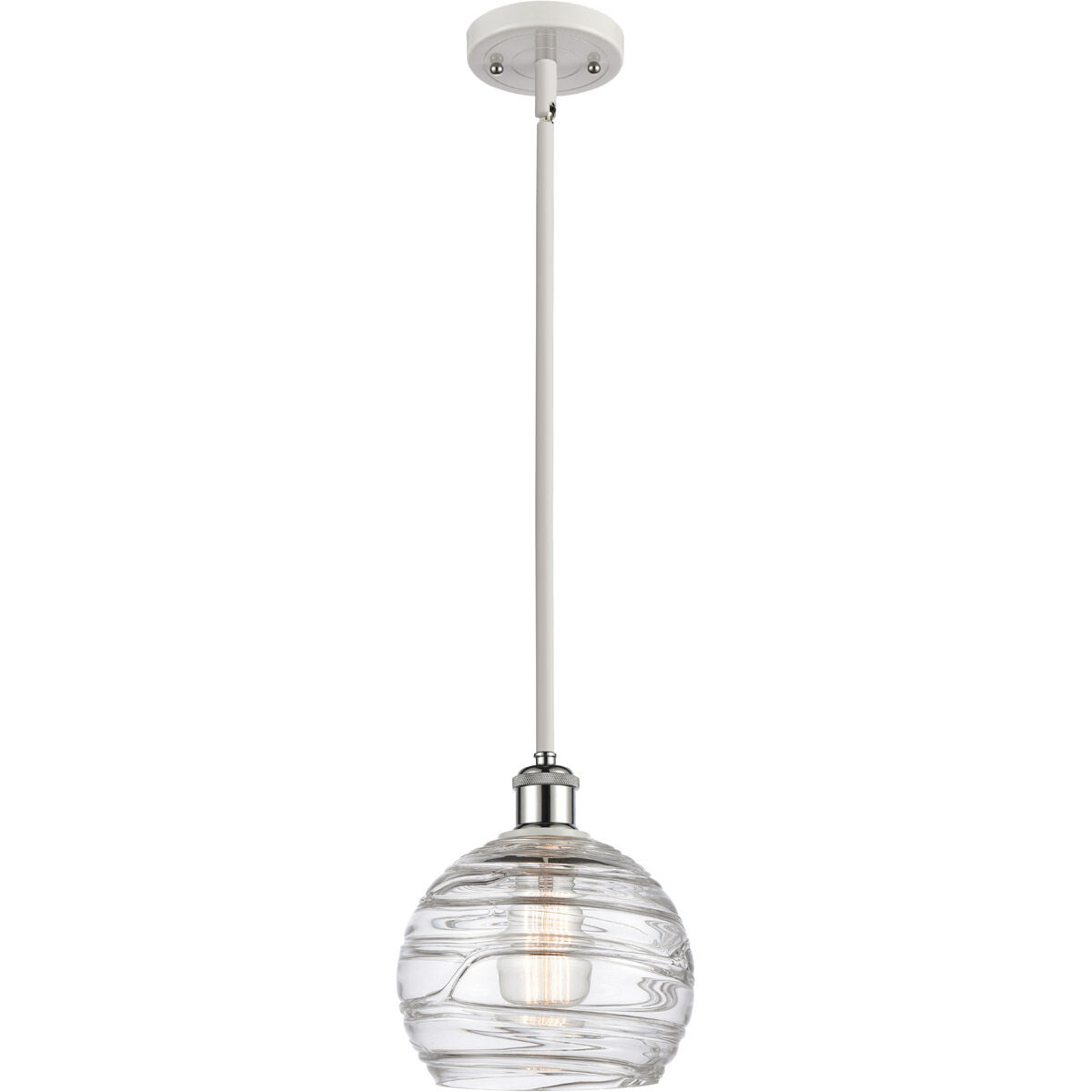 Ballston Deco Swirl 1 Light 8.00 inch Pendant