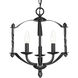 Greyson 3 Light 14.13 inch Matte Black Chandelier Ceiling Light