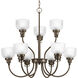 Archie 9 Light 30 inch Venetian Bronze Chandelier Ceiling Light