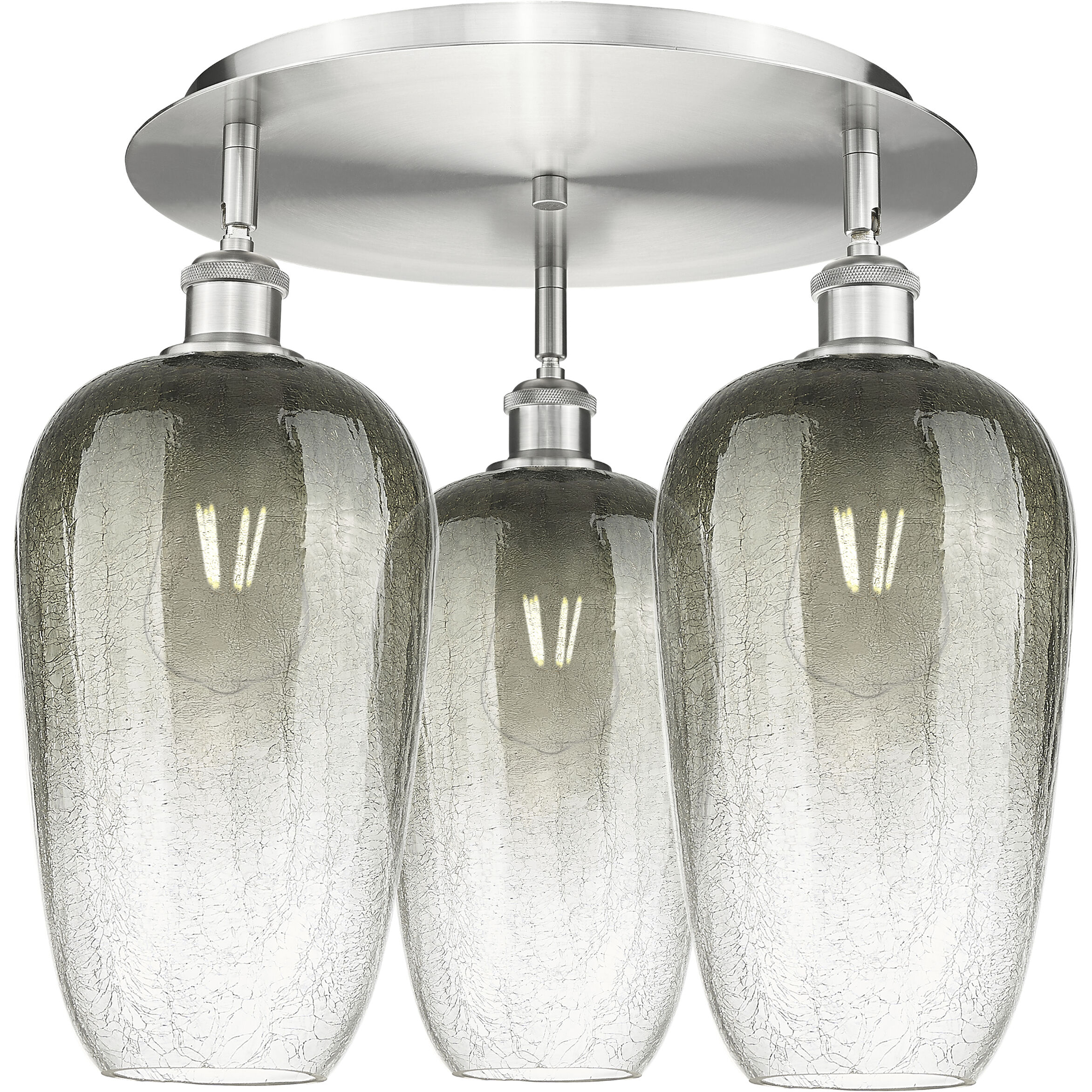 Ballston Brookhaven Flute 3 Light 19.00 inch Flush Mount