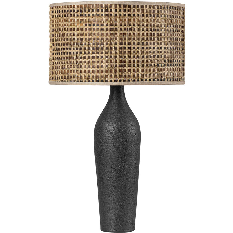 Wingdale 29 inch 15 watt Aged Brass and Ceramic Black Ash Table Lamp Portable Light