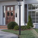 Outdoor Posts 84 inch Matte Black Outdoor Aluminum Post in No Photocell
