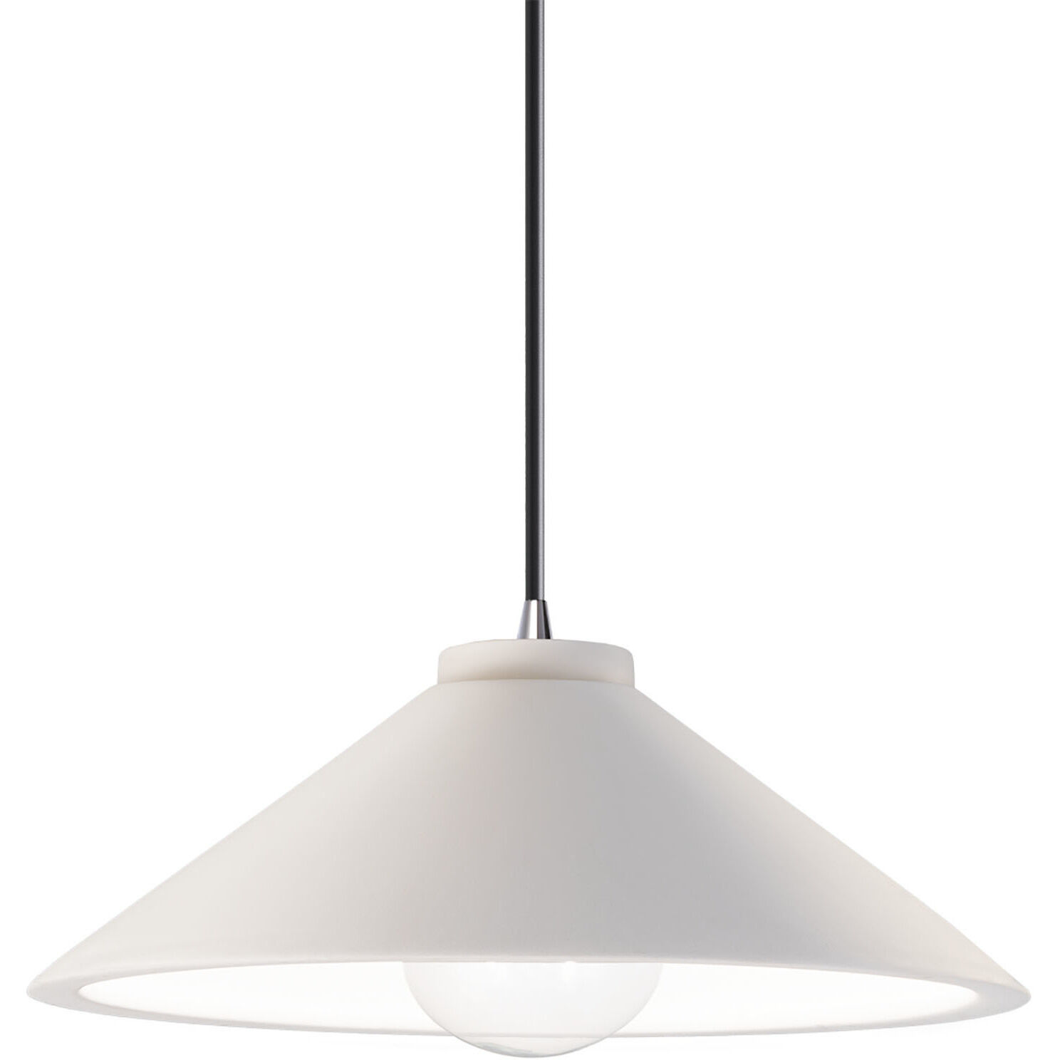 Radiance Collection 1 Light 11.75 inch White Crackle with Dark Bronze Pendant Ceiling Light