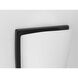 LED Etched Glass LED 6 inch Matte Black ADA Wall Sconce Wall Light, Progress LED