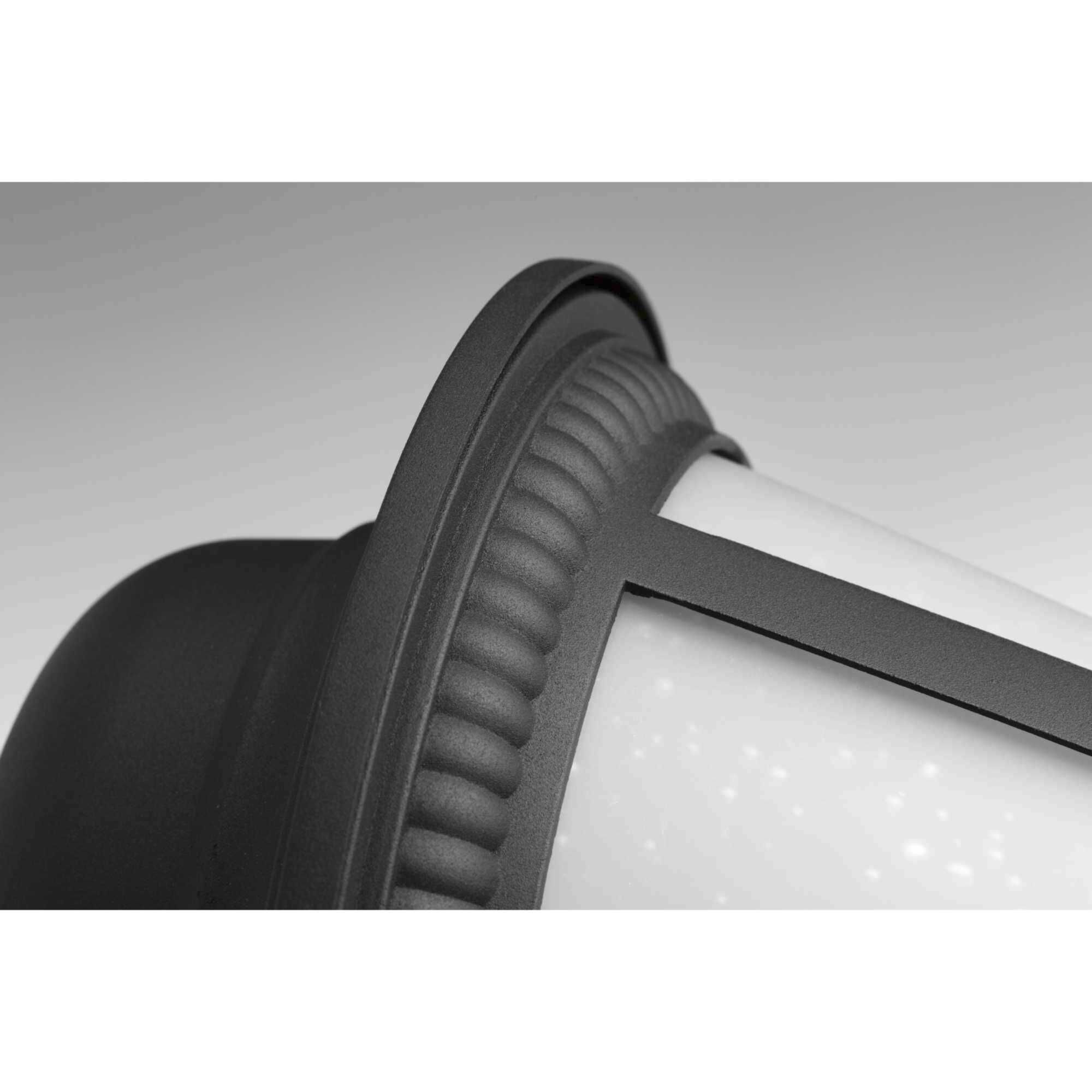 Westport LED LED 15 inch Textured Black Outdoor Wall Lantern in Integrated LED, Etched Seeded, Large, Progress LED