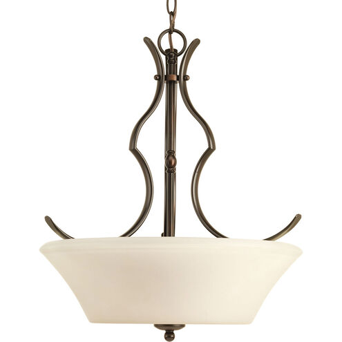 Applause 3 Light 19.62 inch Antique Bronze Inverted Foyer Pendant Ceiling Light