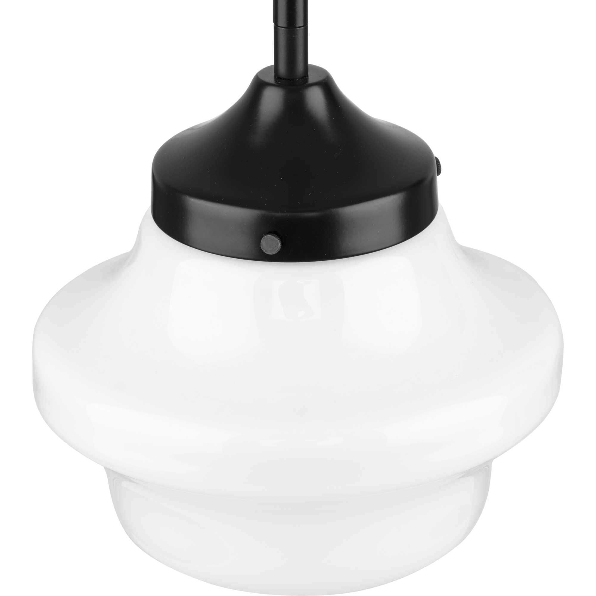 School House 1 Light 8 inch Matte Black Mini Pendant Ceiling Light