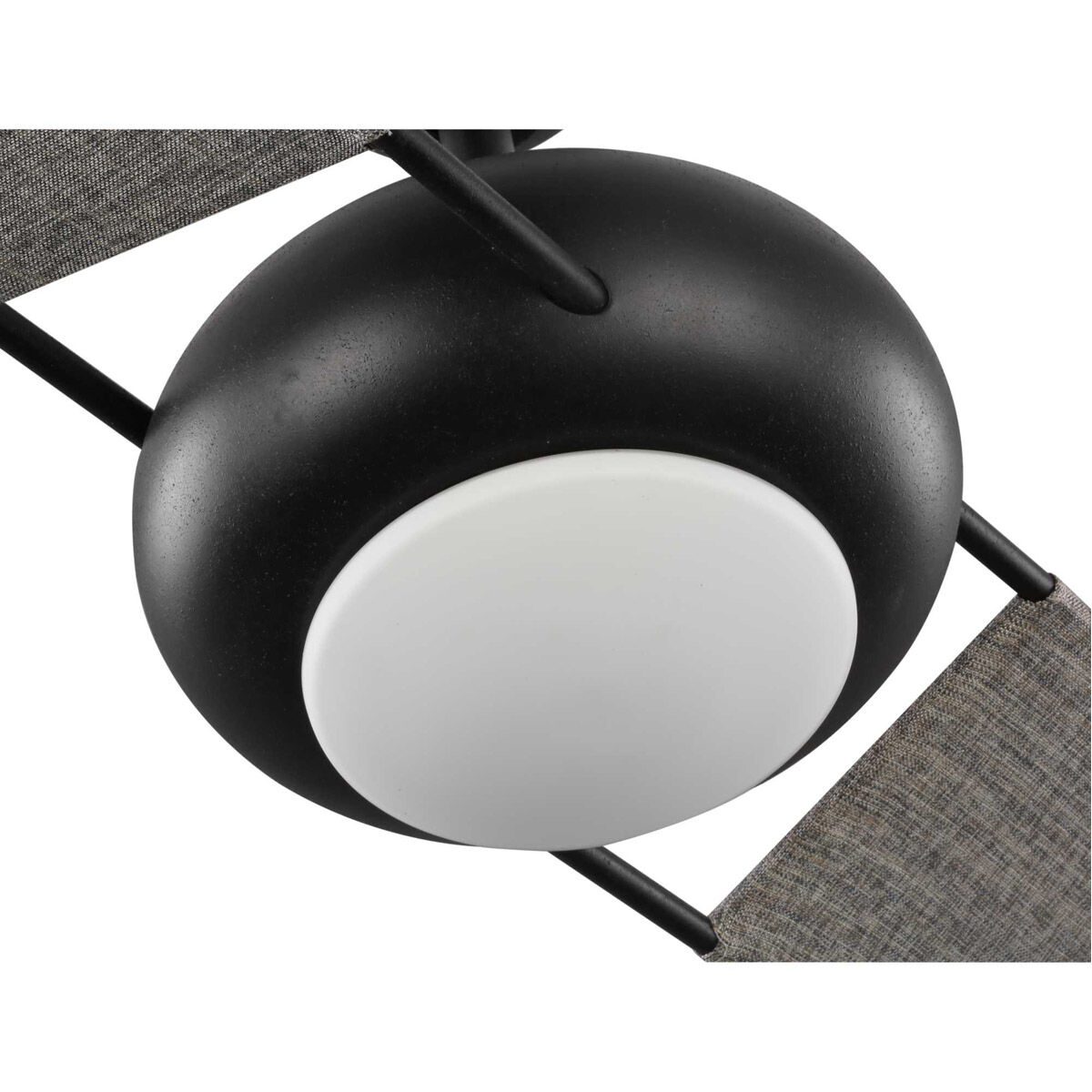 Edisto 54 inch Forged Black with Charcoal Blades Indoor/Outdoor Ceiling Fan, Progress LED