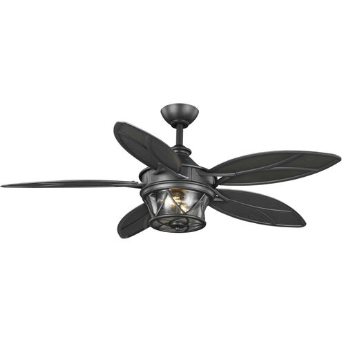 Alfresco 54 inch Blistered Iron with Pewter Blades Ceiling Fan