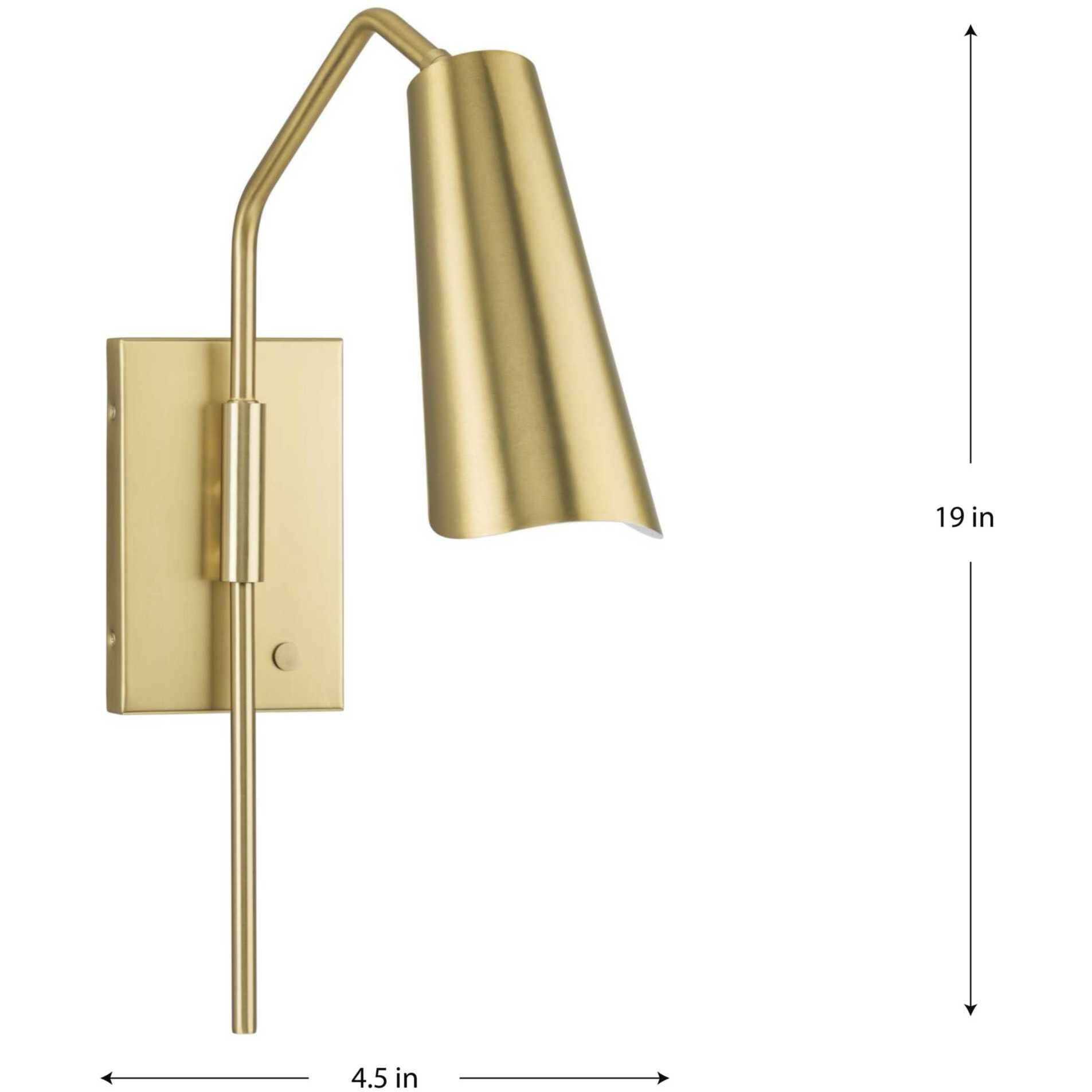 Cornett LED 4.5 inch Brushed Gold Wall Bracket Wall Light