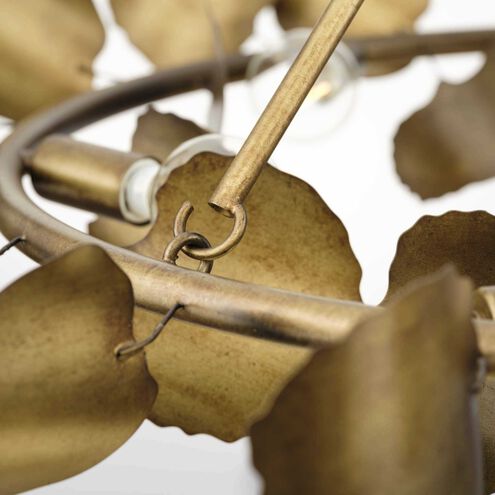 Laurel 6 Light 28 inch Gold Ombre Semi-Flush Mount Ceiling Light, Design Series