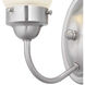 Fluted Glass 1 Light 5.25 inch Brushed Nickel Bath Vanity Wall Light in Etched