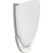 LED Etched Glass LED 6 inch Brushed Nickel ADA Wall Sconce Wall Light, Progress LED