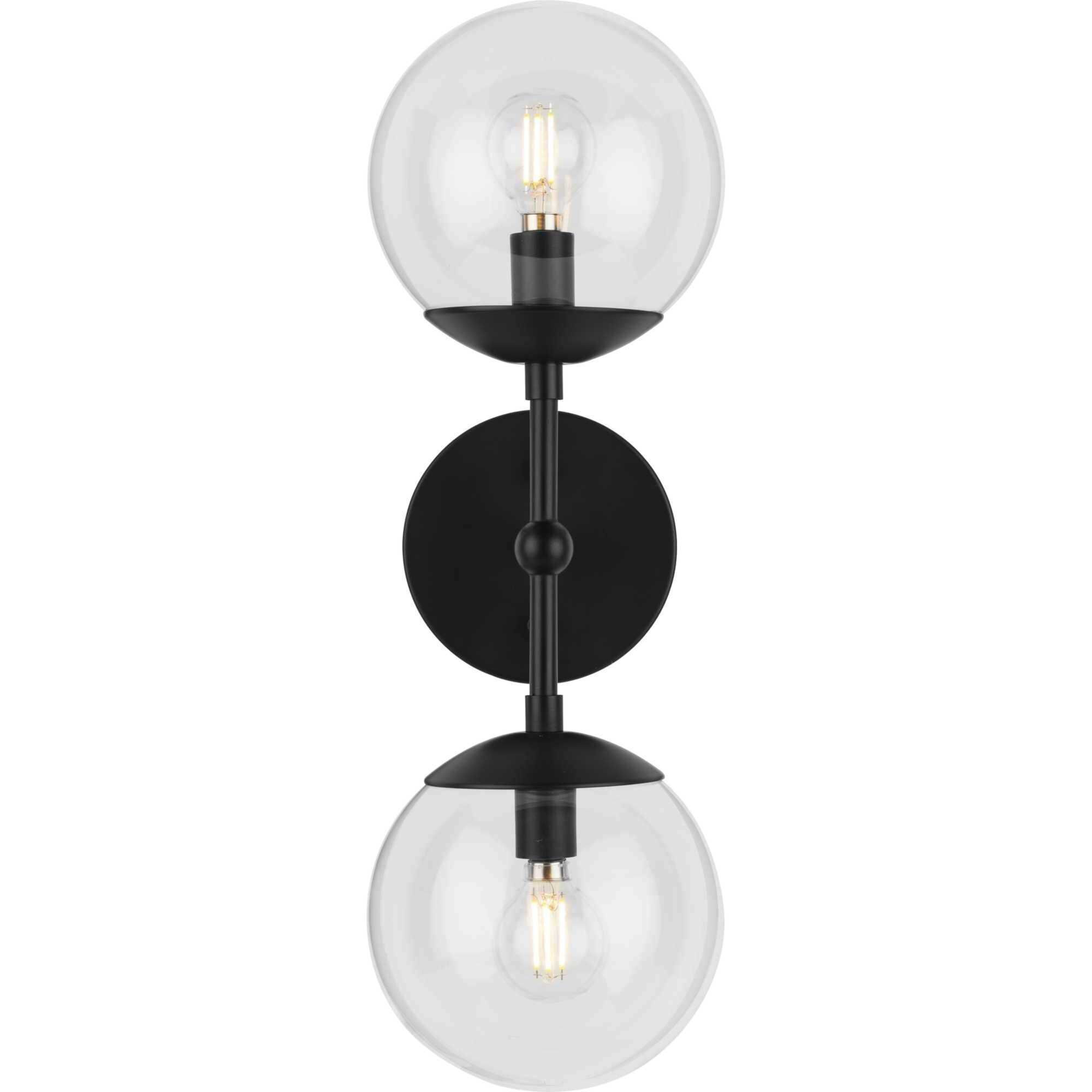 Atwell 2 Light 6.75 inch Matte Black Wall Sconce Wall Light