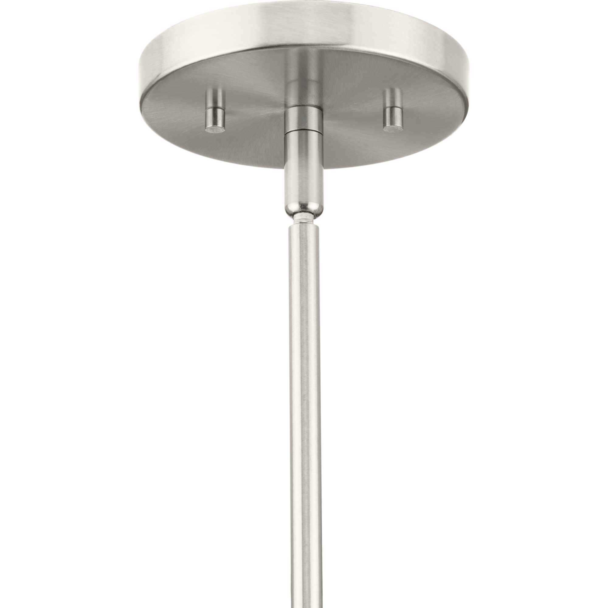 Latham 3 Light 18 inch Brushed Nickel Semi-Flush Mount Ceiling Light