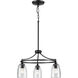 Parkhurst 3 Light 21 inch Matte Black Chandelier Ceiling Light