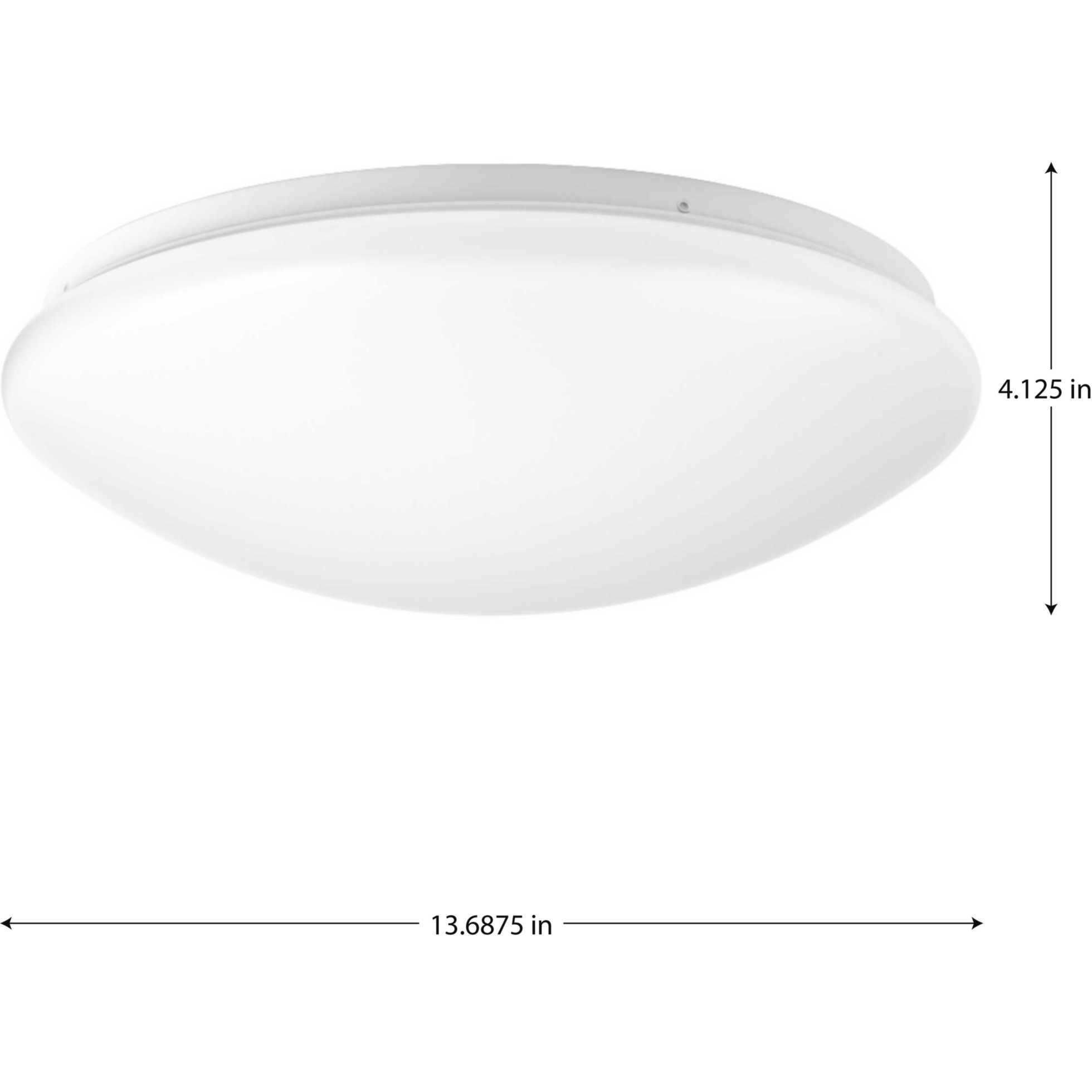 Drums And Clouds LED 13.69 inch White Flush Mount Ceiling Light, Progress LED