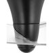 Beal 36 inch Matte Black with Clear/White Metal Flake Blades Ceiling Fan
