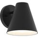 Mik 1 Light 6.25 inch Matte Black Outdoor Wall Light