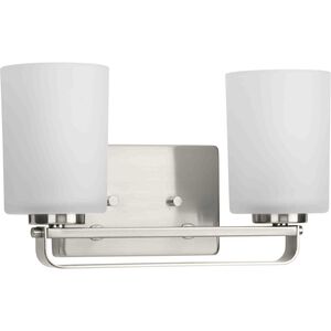 League 2 Light 14 inch Brushed Nickel Bath Vanity Wall Light