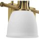 Preston 2 Light 14 inch Vintage Brass Vanity Light Wall Light