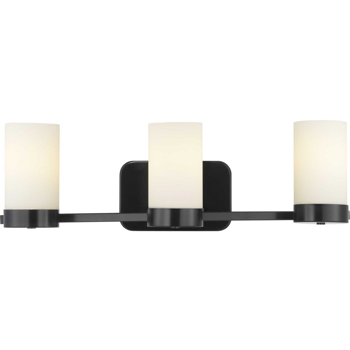 Elevate 3 Light 25 inch Matte Black Bath Vanity Wall Light, Design Series