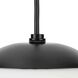 Atwell 1 Light 12 inch Matte Black Pendant Ceiling Light, Large