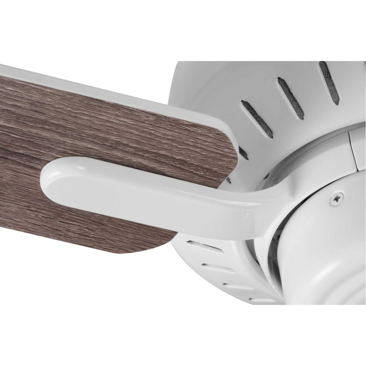 Drift 32 inch White with White/Driftwood Blades Ceiling Fan