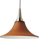 Illuma-Flex 1 Light Low Volt Brushed Nickel Flex Track Fixture Ceiling Light in Amber