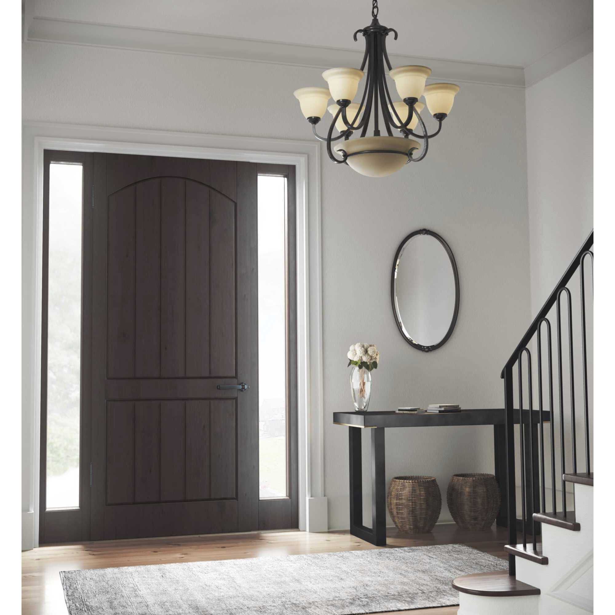 Torino 6 Light 28.63 inch Forged Bronze Chandelier Ceiling Light