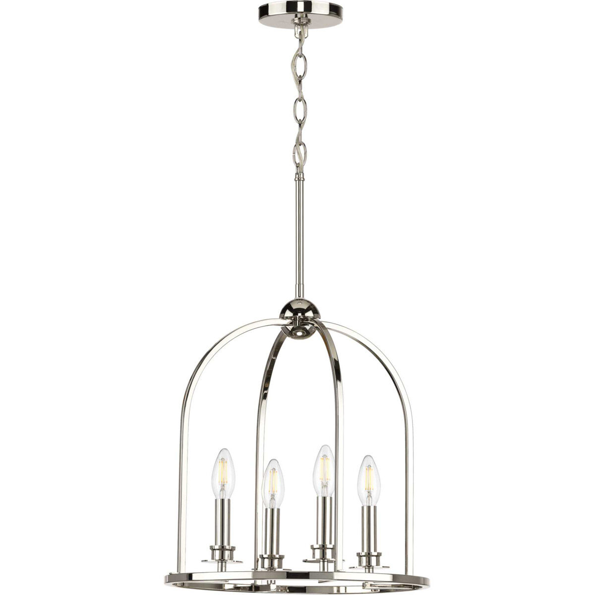 Seneca 4 Light 15 inch Polished Nickel Pendant Ceiling Light