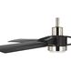 Belen 60 inch Brushed Nickel with Matte Black Blades Outdoor Ceiling Fan