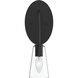 Jheni 1 Light 7 inch Matte Black Wall Sconce Wall Light