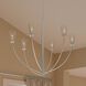 Jheni 6 Light 36 inch Brushed Nickel Chandelier Ceiling Light