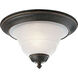 Melbourne 1 Light 12 inch Espresso Flush Mount Ceiling Light