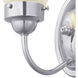 Fluted Glass 1 Light 5.25 inch Polished Chrome Bath Vanity Wall Light in Etched