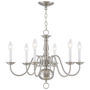 Williamsburgh 6 Light 24.00 inch Chandelier